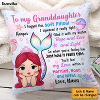 Personalized Granddaughter Daughter Mermaid Pillow 34331 thumb 1