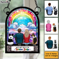 Personalized Gift For Dog Lover I'll Meet You Acrylic Suncatcher Ornament 34350 thumb 1