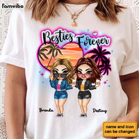 Personalized Gift For Besties Airbrushed Summer Beach Shirt - Hoodie - Sweatshirt 34357 thumb 1