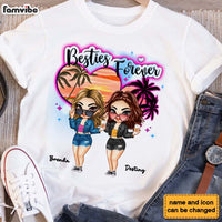 Personalized Gift For Besties Airbrushed Summer Beach Shirt - Hoodie - Sweatshirt 34357 thumb 1