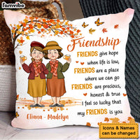 Personalized Gift To My Old Friend Thank You Autumn Pillow 34358 thumb 1