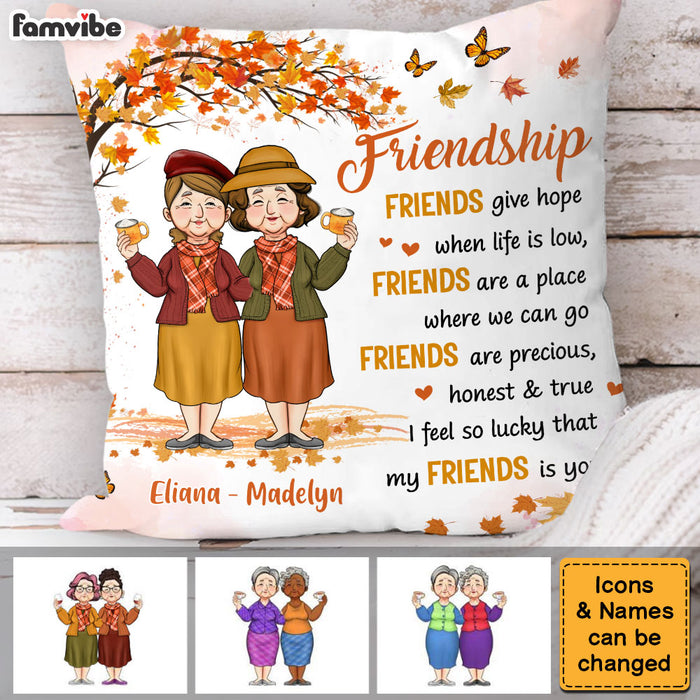 Personalized Gift To My Old Friend Thank You Autumn Pillow 34358 1