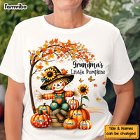 Personalized Grandkids Autumn Vibe Scarecrow Grandma And Pumpkin Shirt - Hoodie - Sweatshirt 34364 thumb 1