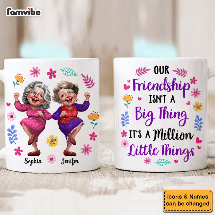 Personalized Gift For Old Friend Our Friendship Is A Million Little Things Mug 34372 1