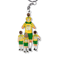 Personalized Soccer Player Birthday's Gift Dad & Kids Acrylic Keychain 34378 thumb 1