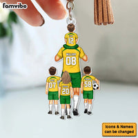 Personalized Soccer Player Birthday's Gift Dad & Kids Acrylic Keychain 34378 thumb 1
