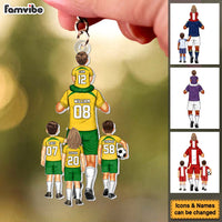Personalized Soccer Player Birthday's Gift Dad & Kids Acrylic Keychain 34378 thumb 1