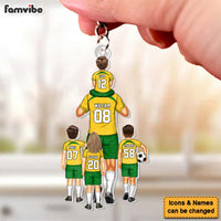 Personalized Soccer Player Birthday's Gift Dad & Kids Acrylic Keychain 34378 thumb 1
