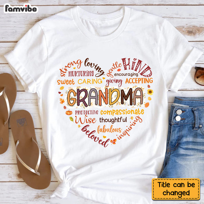 Personalized Gift For Grandma Love Fall Vibes Shirt - Hoodie - Sweatshirt 34380 1