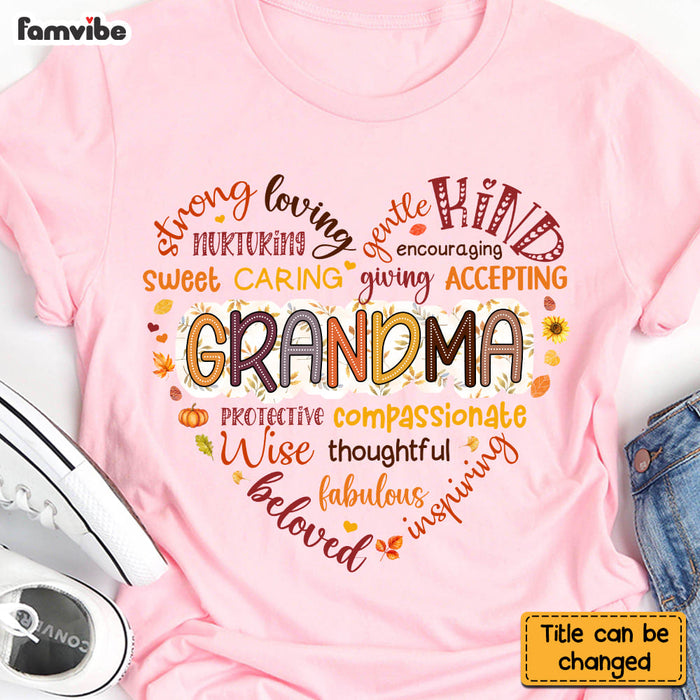 Personalized Gift For Grandma Love Fall Vibes Shirt - Hoodie - Sweatshirt 34380 1