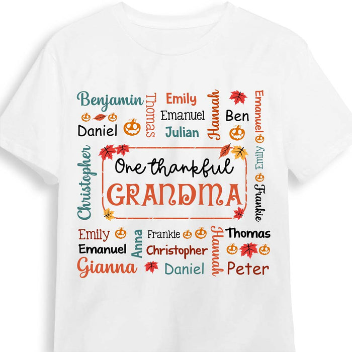 Personalized Gift For Grandma Thankful Fall Shirt - Hoodie - Sweatshirt 34388 1