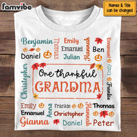 Personalized Gift For Grandma Thankful Fall Shirt - Hoodie - Sweatshirt 34388 thumb 1