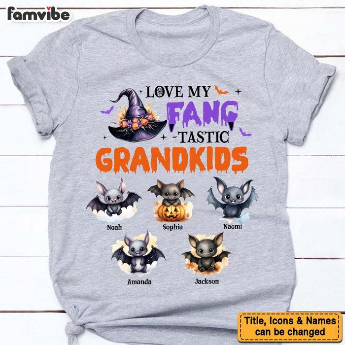 Personalized Gift For Grandma Loves Fang-tastic Grandkids Shirt - Hoodie - Sweatshirt 34391 1