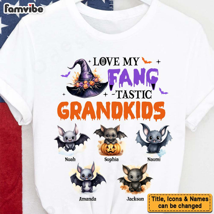 Personalized Gift For Grandma Loves Fang-tastic Grandkids Shirt - Hoodie - Sweatshirt 34391 1