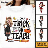 Personalized Gift for Teacher Trick or Teach Shirt - Hoodie - Sweatshirt 34397 thumb 1