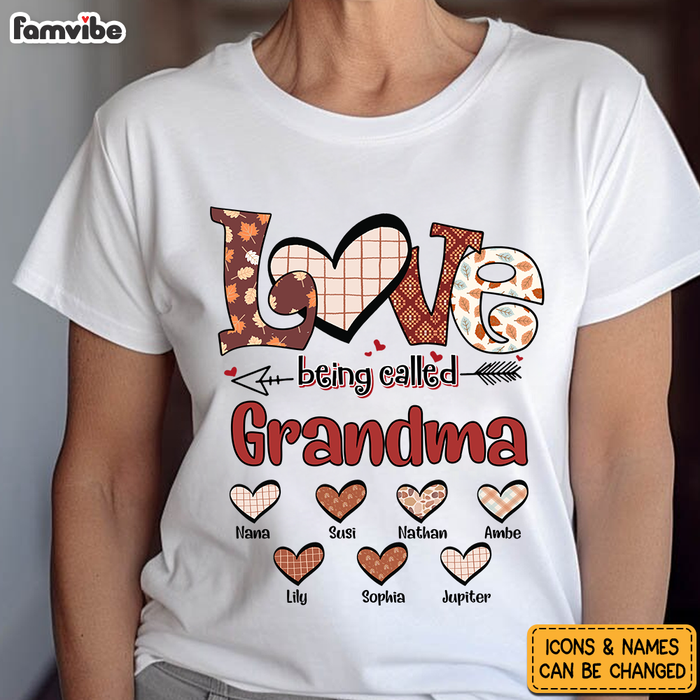 Personalized Gift For Mom Wife Grandparent Love Being Called Grandma Shirt - Hoodie - Sweatshirt 34402 1