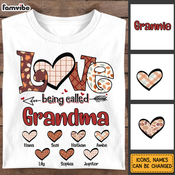 Personalized Gift For Mom Wife Grandparent Love Being Called Grandma Shirt - Hoodie - Sweatshirt 34402 1