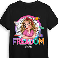 Personalized Gift Summer Teacher Freedom To Read Shirt - Hoodie - Sweatshirt 34406 thumb 1