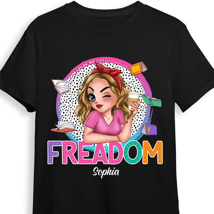 Personalized Gift Summer Teacher Freedom To Read Shirt - Hoodie - Sweatshirt 34406 1