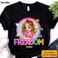 Personalized Gift Summer Teacher Freedom To Read Shirt - Hoodie - Sweatshirt 34406 thumb 1
