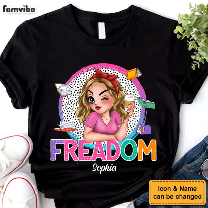Personalized Gift Summer Teacher Freedom To Read Shirt - Hoodie - Sweatshirt 34406 1