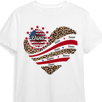 Personalized Grandma With Grandkids Sunflower American Flag Shirt - Hoodie - Sweatshirt 34408 thumb 1