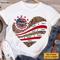 Personalized Grandma With Grandkids Sunflower American Flag Shirt - Hoodie - Sweatshirt 34408 thumb 1