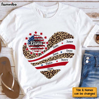 Personalized Grandma With Grandkids Sunflower American Flag Shirt - Hoodie - Sweatshirt 34408 thumb 1