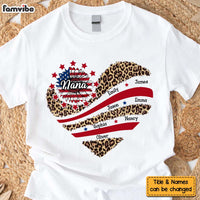 Personalized Grandma With Grandkids Sunflower American Flag Shirt - Hoodie - Sweatshirt 34408 thumb 1