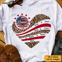 Personalized Grandma With Grandkids Sunflower American Flag Shirt - Hoodie - Sweatshirt 34408 thumb 1