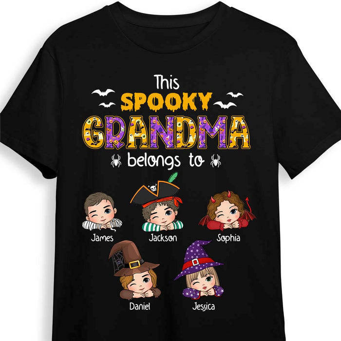 Personalized Halloween Gift For Grandma This Spooky Grandma Belongs To Shirt - Hoodie - Sweatshirt 34418 1