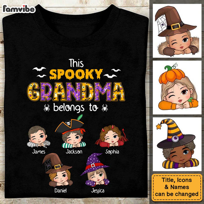 Personalized Halloween Gift For Grandma This Spooky Grandma Belongs To Shirt - Hoodie - Sweatshirt 34418 1