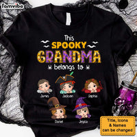 Personalized Halloween Gift For Grandma This Spooky Grandma Belongs To Shirt - Hoodie - Sweatshirt 34418 thumb 1