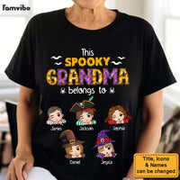Personalized Halloween Gift For Grandma This Spooky Grandma Belongs To Shirt - Hoodie - Sweatshirt 34418 thumb 1