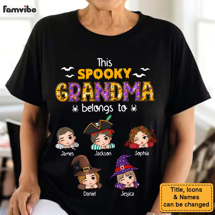Personalized Halloween Gift For Grandma This Spooky Grandma Belongs To Shirt - Hoodie - Sweatshirt 34418 1