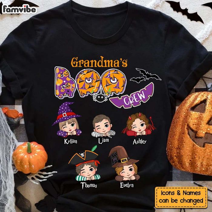 Personalized Halloween Gift For Grandma Boo Crew Shirt - Hoodie - Sweatshirt 34421 1