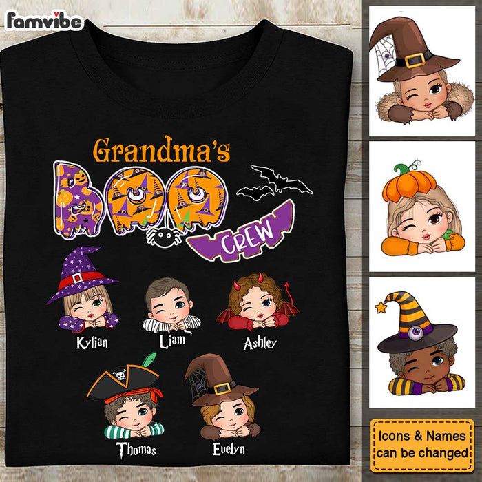 Personalized Halloween Gift For Grandma Boo Crew Shirt - Hoodie - Sweatshirt 34421 1