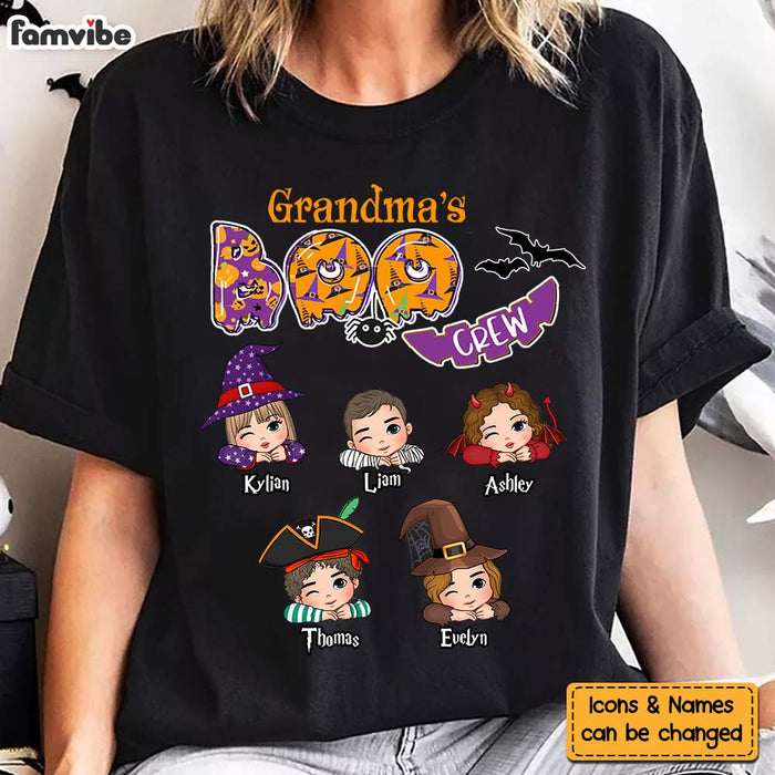 Personalized Halloween Gift For Grandma Boo Crew Shirt - Hoodie - Sweatshirt 34421 1