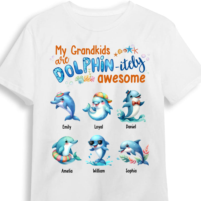 Personalized Gift For Grandma Dolphin-itely Awesome Shirt - Hoodie - Sweatshirt 34436 1