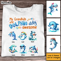 Personalized Gift For Grandma Dolphin-itely Awesome Shirt - Hoodie - Sweatshirt 34436 thumb 1