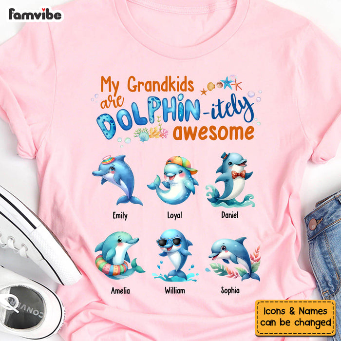 Personalized Gift For Grandma Dolphin-itely Awesome Shirt - Hoodie - Sweatshirt 34436 1