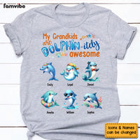 Personalized Gift For Grandma Dolphin-itely Awesome Shirt - Hoodie - Sweatshirt 34436 thumb 1