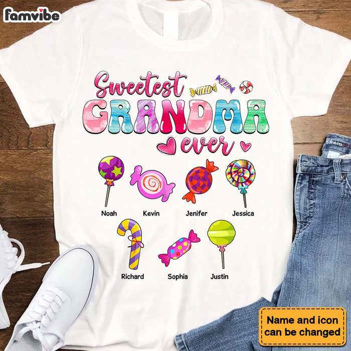 Personalized Gift Sweetest Grandma Ever Shirt - Hoodie - Sweatshirt 34437 1