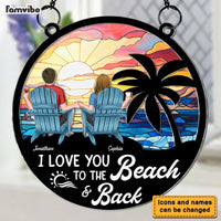 Personalized Love You To The Beach & Back Acrylic Suncatcher Ornament 34438 thumb 1