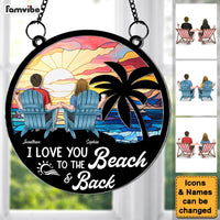Personalized Love You To The Beach & Back Acrylic Suncatcher Ornament 34438 thumb 1