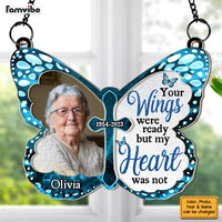 Personalized  Custom Photo Live Like A Butterfly Memorial Acrylic Mix Wood Suncatcher Ornament 34448 thumb 1
