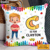 Personalized Gift For Grandson Alphabet Kid's Name Pillow 34449 1