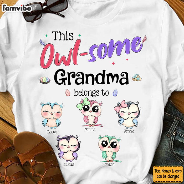 Personalized Gift For Grandma Funny Owl-Some Shirt - Hoodie - Sweatshirt 34456 1
