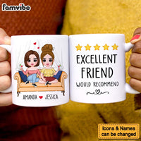 Personalized Gift For Excellent Friend Would Recommend Mug 34469 thumb 1