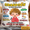 Personalized Gift For Grandson You Are In My Heart Pillow 34472 1